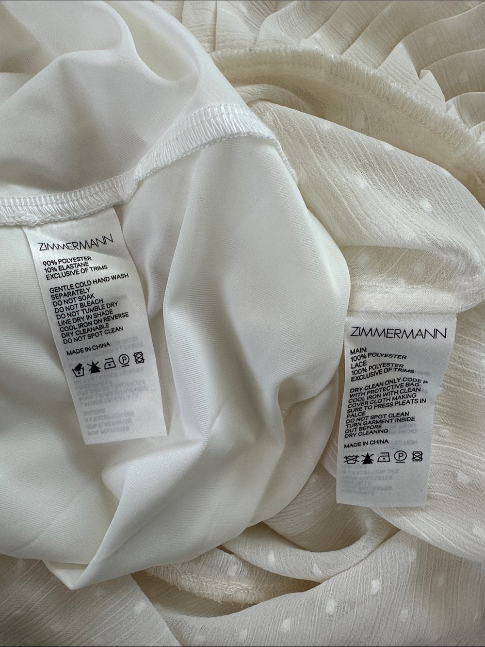 Zimmermann Espionage Pleat Frill Mini Dress Cream Ecru, US 8 Zimmermann size 2 - Picture 14 of 14